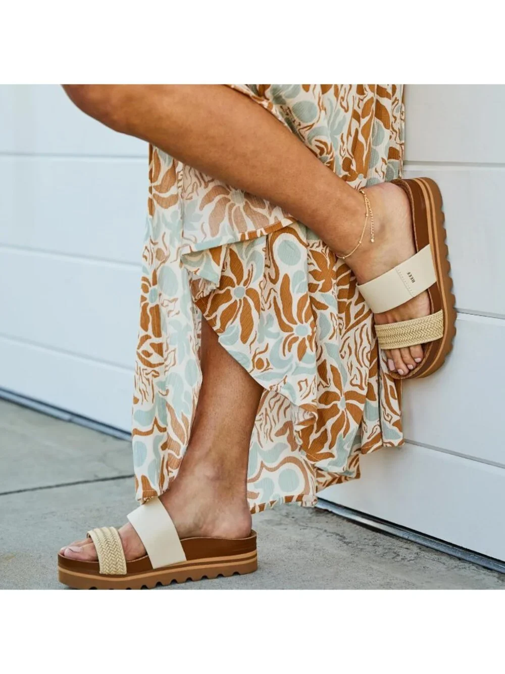 Women's Vintage Arch Support Ultra Soft Cushion Footbed Platform Sandal Shoes